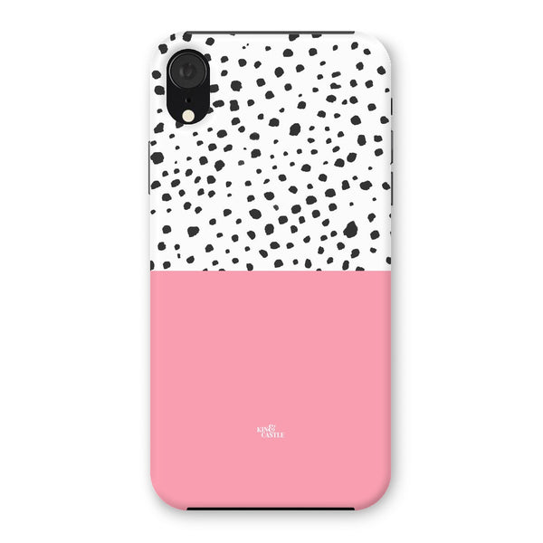 Pink & Graphite Animal Spots Snap Phone Case
