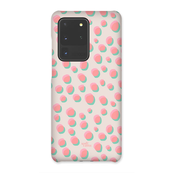 Coral & Mint Pastel Dots Snap Phone Case