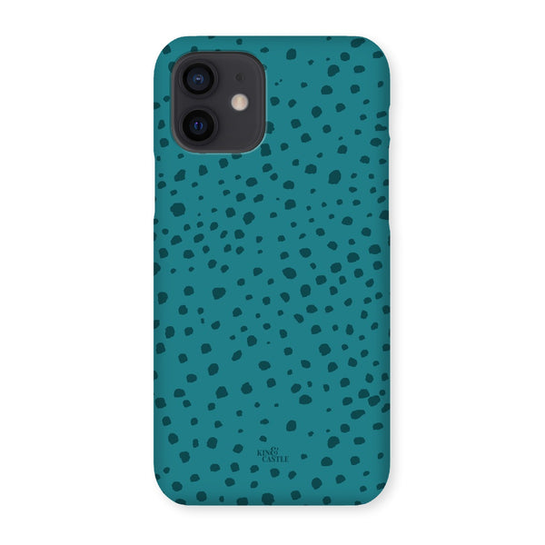Teal Animal Spots Snap Phone Case