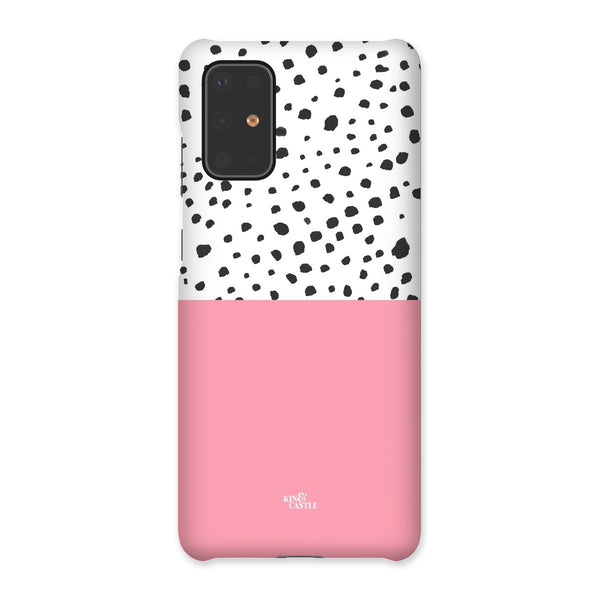 Pink & Graphite Animal Spots Snap Phone Case