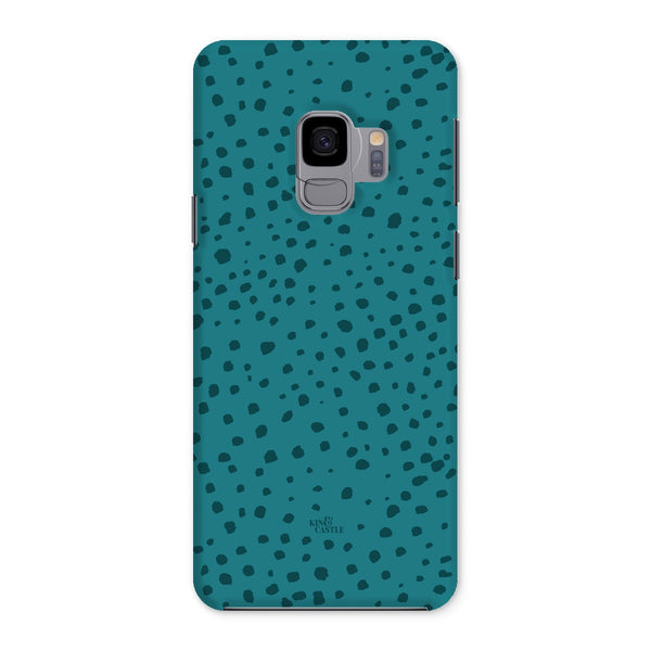 Teal Animal Spots Snap Phone Case