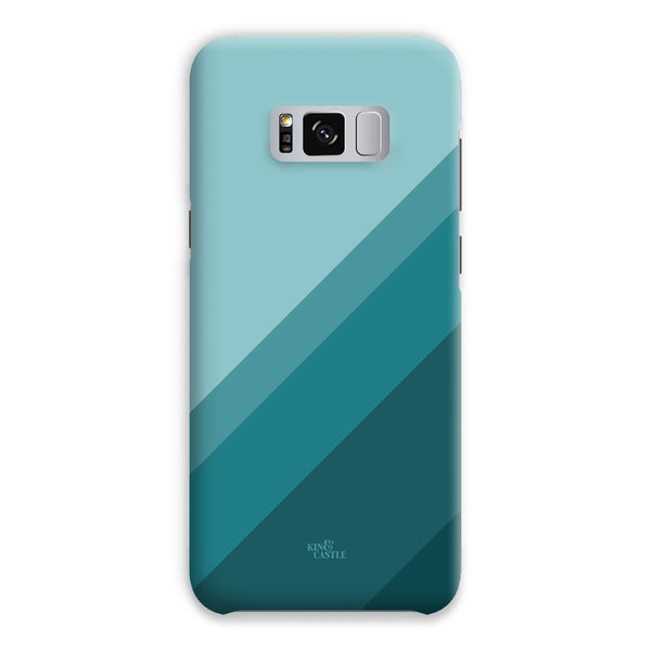 Teal Geometric Stripe Snap Phone Case