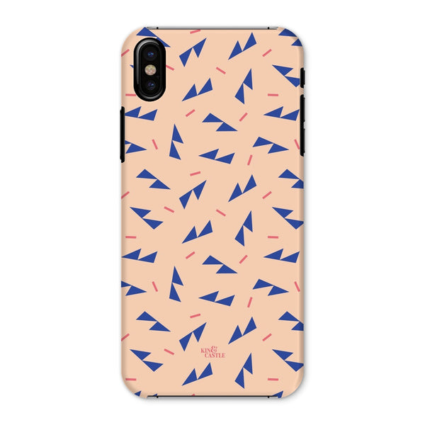 Blue Ditzy Triangles Snap Phone Case