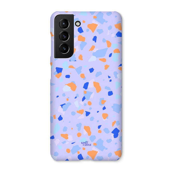 Blue & Orange Terrazzo Snap Phone Case