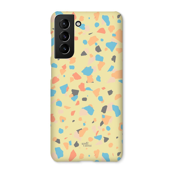 Yellow, Peach & Blue Terrazzo Snap Phone Case