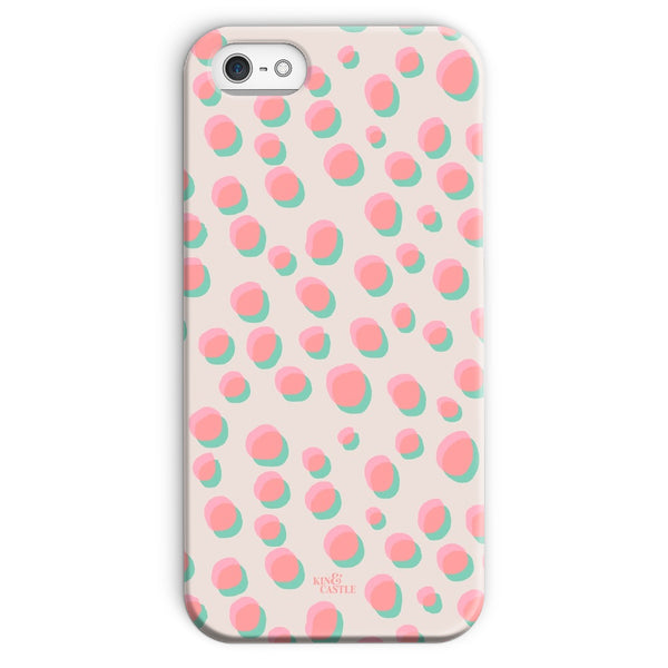 Coral & Mint Pastel Dots Snap Phone Case