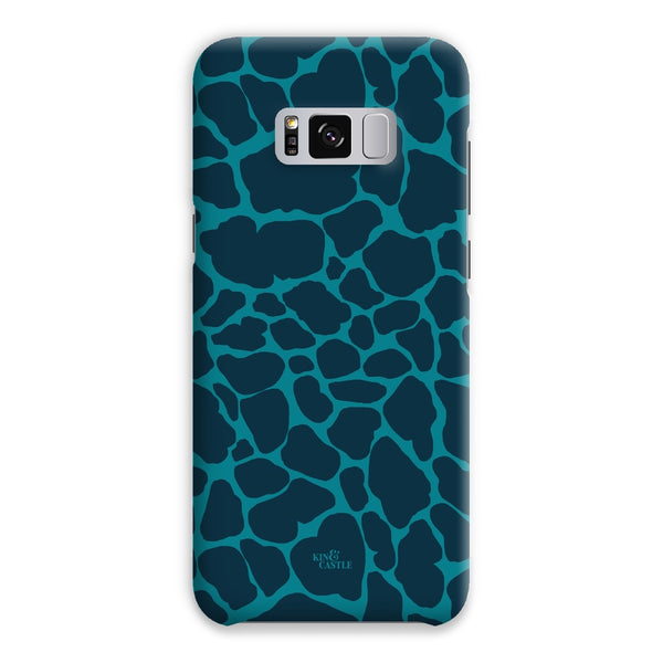 Blue & Teal Giraffe Print Snap Phone Case