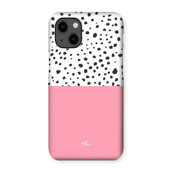 Pink & Graphite Animal Spots Snap Phone Case