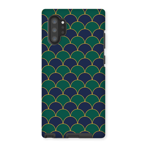 Blue & Green Geo Waves Tough Phone Case