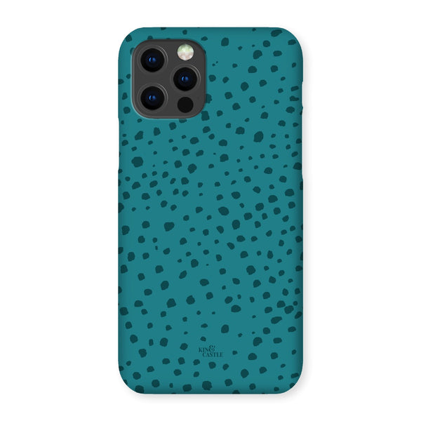 Teal Animal Spots Snap Phone Case