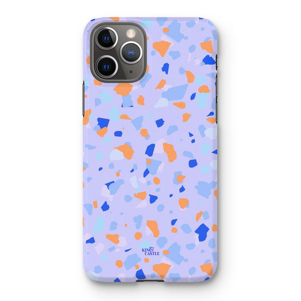 Blue & Orange Terrazzo Snap Phone Case