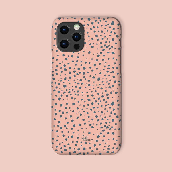 Pink & Grey Animal Spots Snap Phone Case