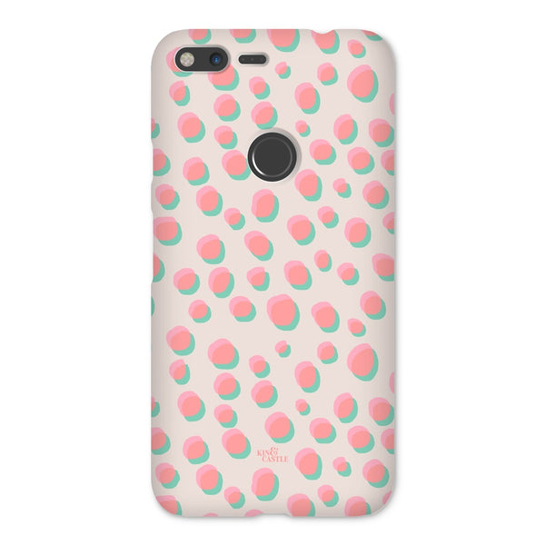 Coral & Mint Pastel Dots Snap Phone Case