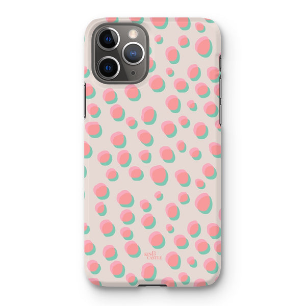 Coral & Mint Pastel Dots Snap Phone Case