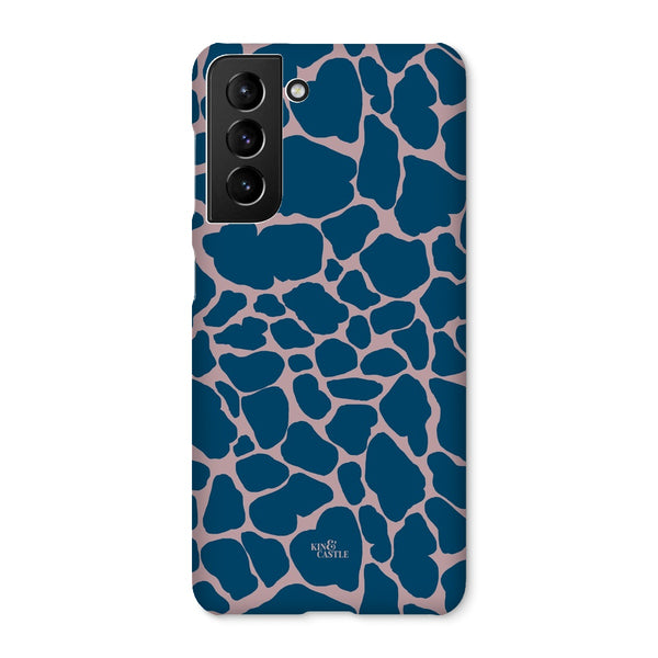 Pink & Blue Giraffe Print Snap Phone Case