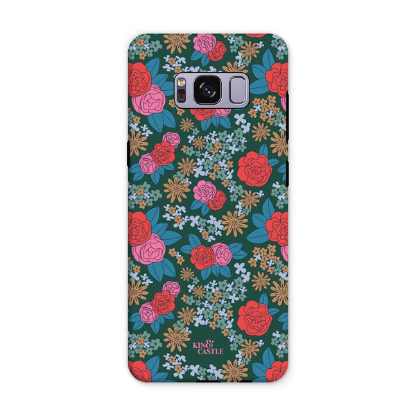 Pink & Red Garden Tough Phone Case