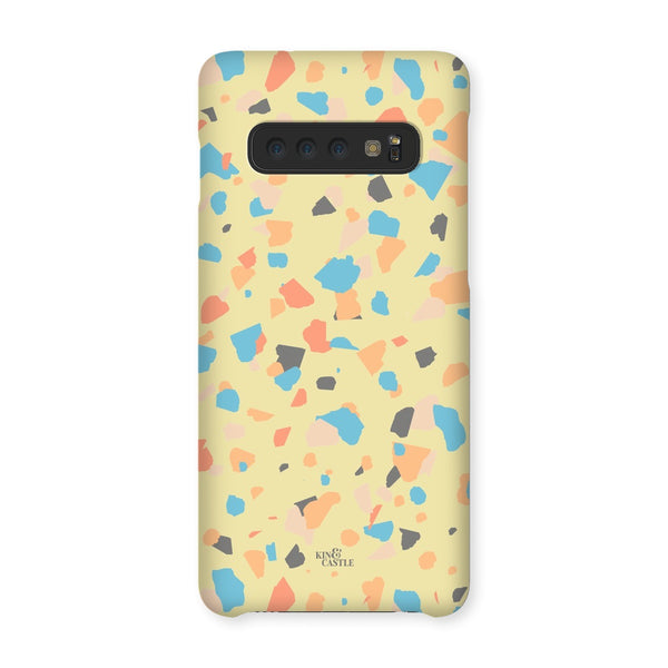 Yellow, Peach & Blue Terrazzo Snap Phone Case