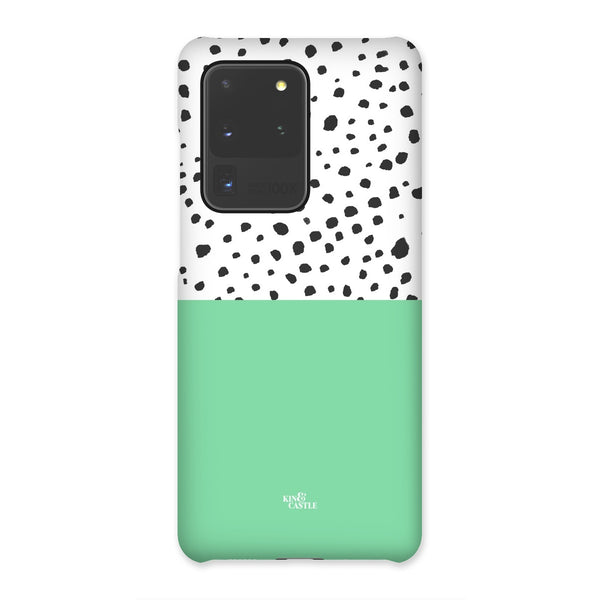 Mint & Graphite Animal Spots Snap Phone Case