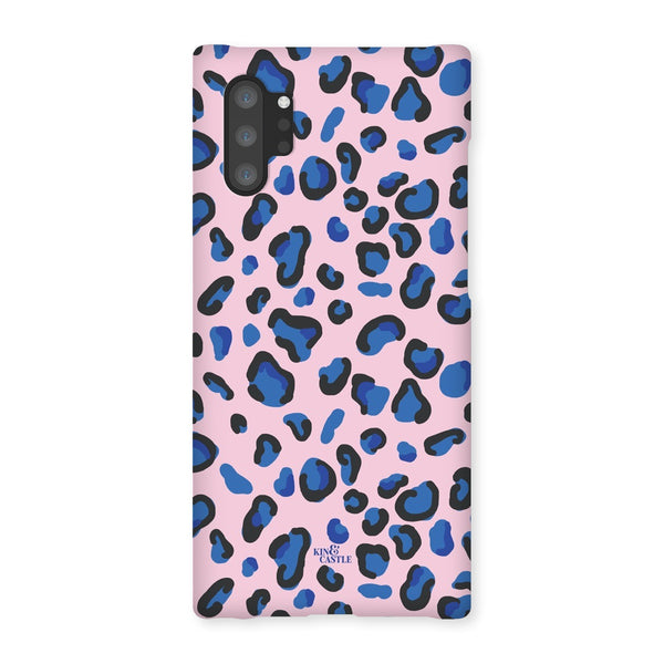 Pink & Blue Leopard Print Snap Phone Case