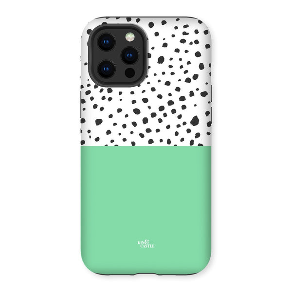 Mint & Graphite Animal Spots Tough Phone Case
