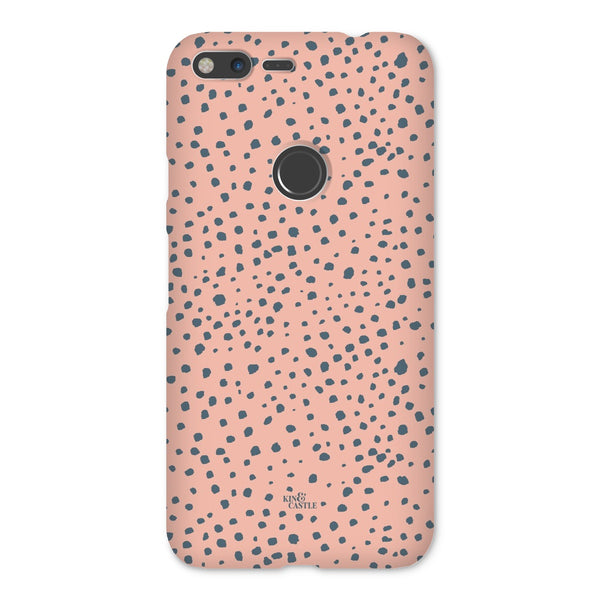 Pink & Grey Animal Spots Snap Phone Case