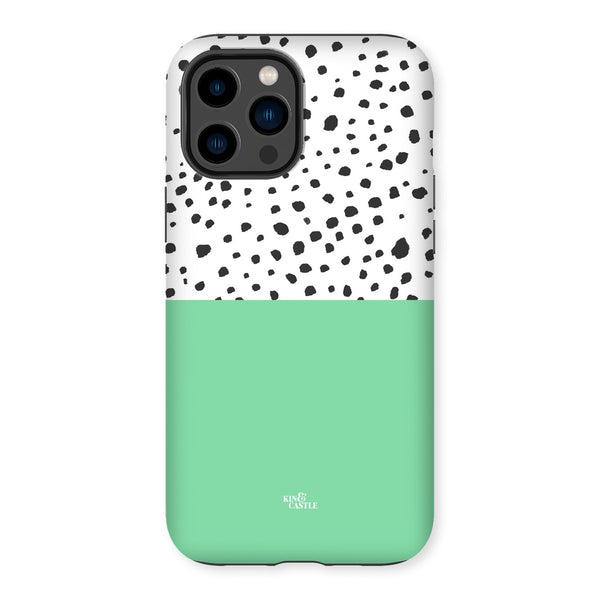 Mint & Graphite Animal Spots Tough Phone Case
