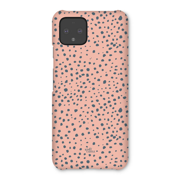 Pink & Grey Animal Spots Snap Phone Case