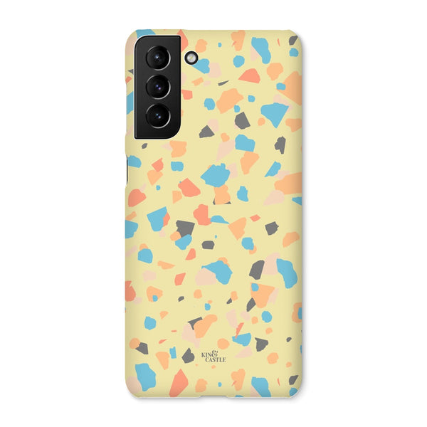 Yellow, Peach & Blue Terrazzo Snap Phone Case