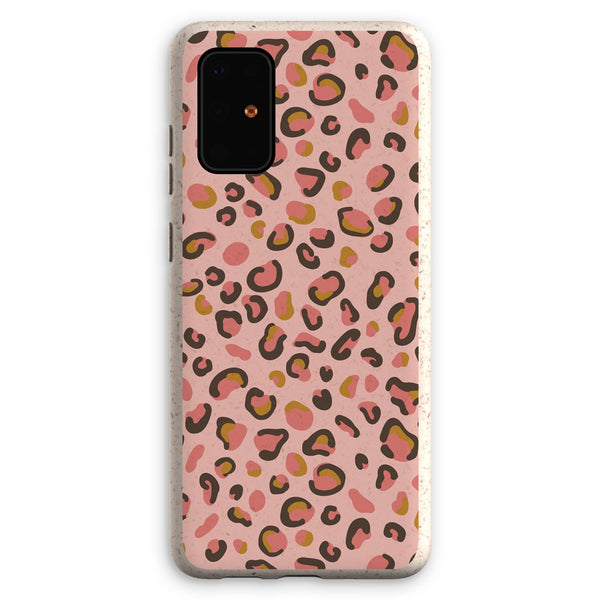 Rose Pink Leopard Print Eco Phone Case
