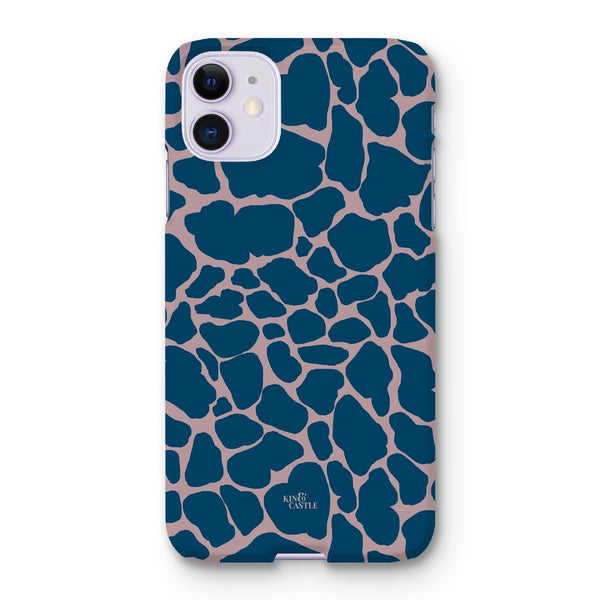 Pink & Blue Giraffe Print Snap Phone Case