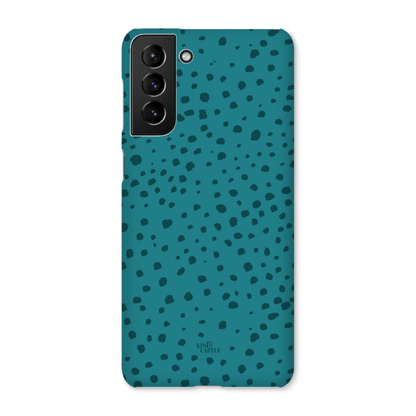Teal Animal Spots Snap Phone Case