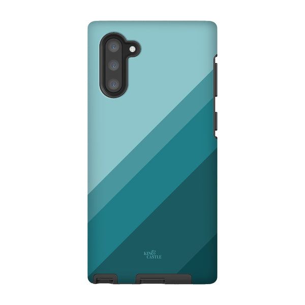 Teal Geometric Stripe Tough Phone Case