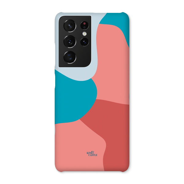 Blue, Red & Pink Abstract Snap Phone Case