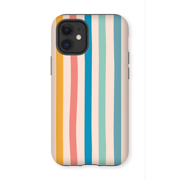 Earth Tones Stripe Tough Phone Case