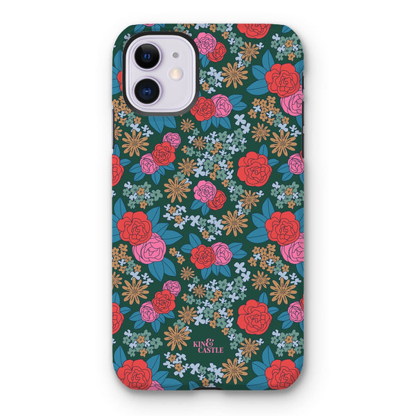 Pink & Red Garden Tough Phone Case
