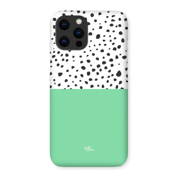 Mint & Graphite Animal Spots Snap Phone Case