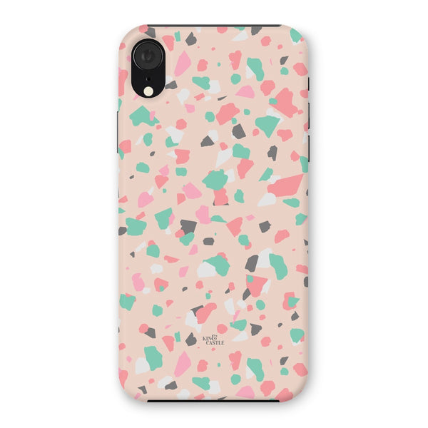Coral, Pink & Mint Terrazzo Snap Phone Case