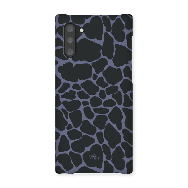 Purple & Charcoal Giraffe Print Snap Phone Case