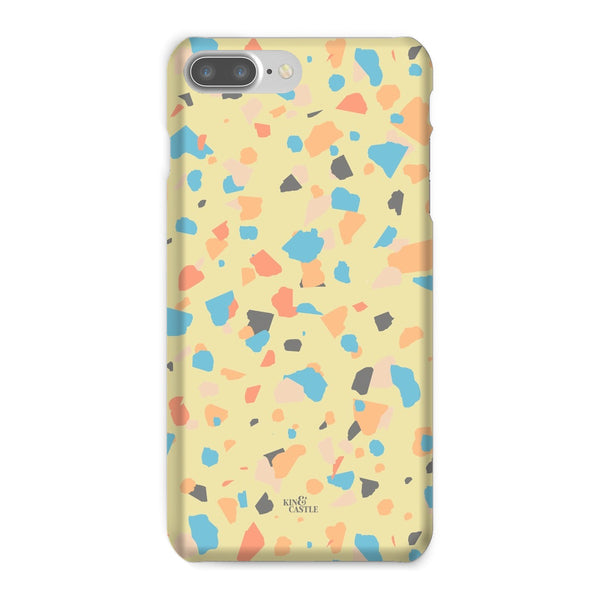 Yellow, Peach & Blue Terrazzo Snap Phone Case
