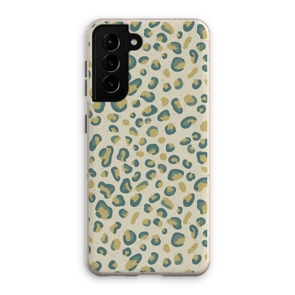 Mint Green Leopard Print Eco Phone Case
