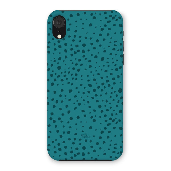 Teal Animal Spots Snap Phone Case
