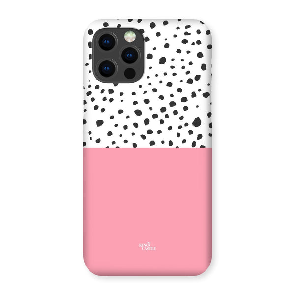 Pink & Graphite Animal Spots Snap Phone Case