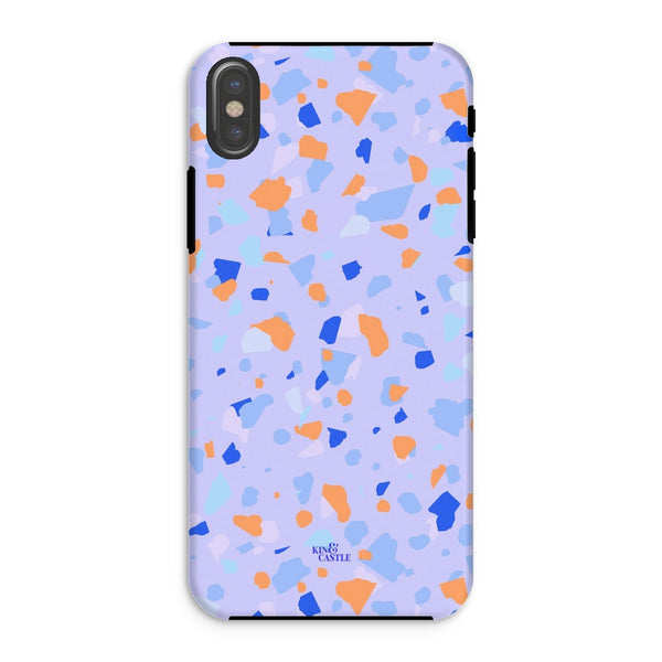 Blue & Orange Terrazzo Tough Phone Case