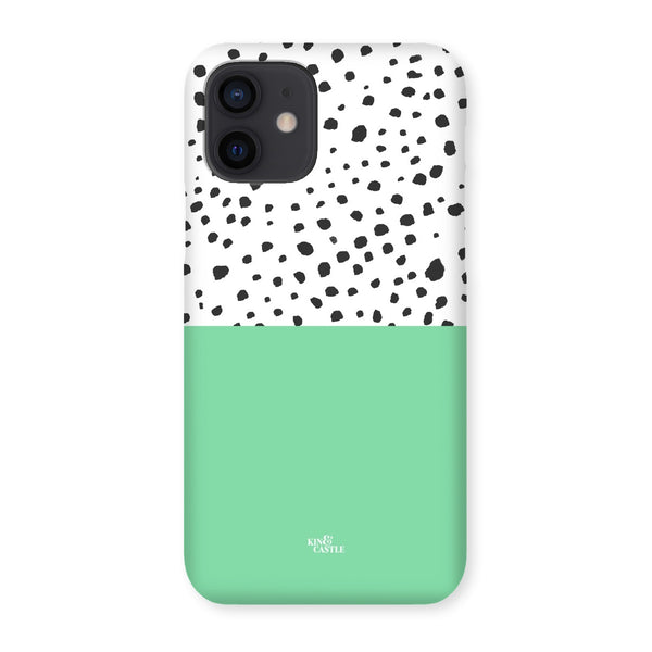 Mint & Graphite Animal Spots Snap Phone Case