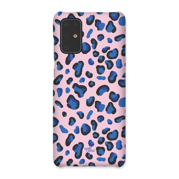 Pink & Blue Leopard Print Snap Phone Case