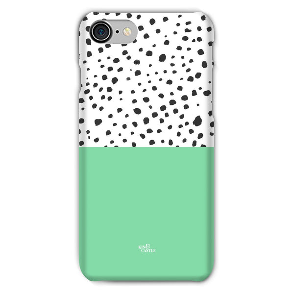 Mint & Graphite Animal Spots Snap Phone Case