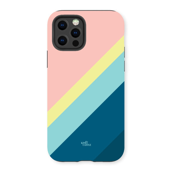 Pastels Geometric Stripe Tough Phone Case