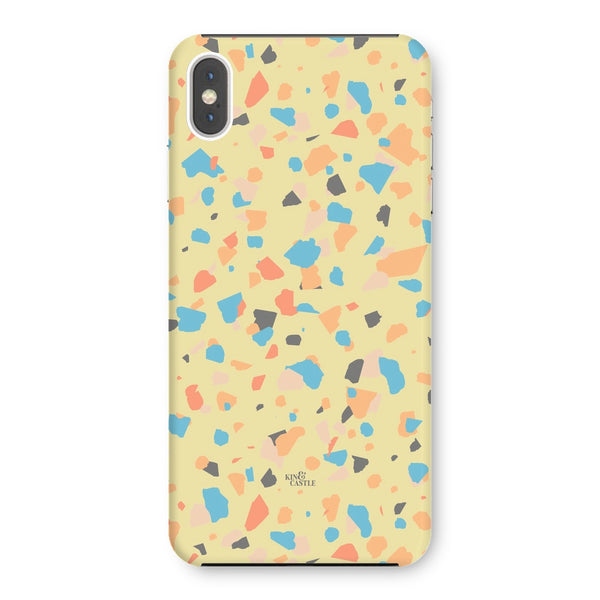 Yellow, Peach & Blue Terrazzo Snap Phone Case