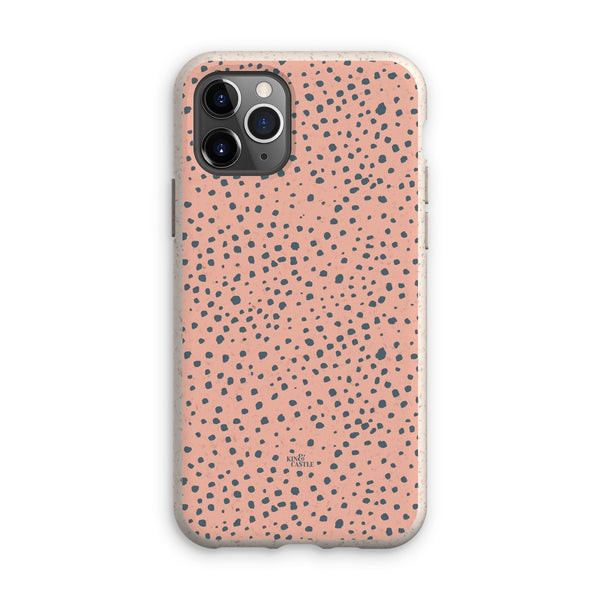 Pink & Grey Animal Spots Eco Phone Case