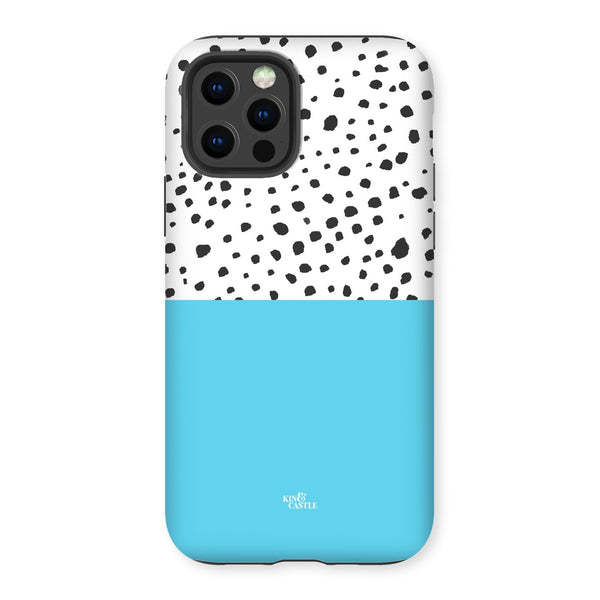 Blue & Graphite Animal Spots Tough Phone Case